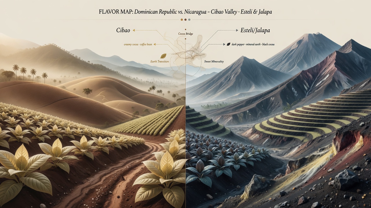 Dominican Republic and Nicaragua tobacco regions